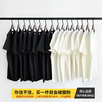 Dip sauce three needles 32 double yarn vintage heavy cotton short-sleeved T-shirt thick base mens and womens models