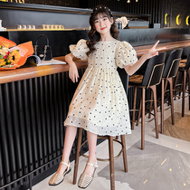 Girl Dress Dress Summer Dress 2022 New Ocean Gas Summer Children Dresses Girl Bubble Sleeveless Princess Dresses Great Boy Tide