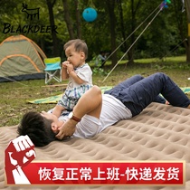 Black deer inflatable mattress 2-4 people inflatable cushion thickened outdoor home built-in inflator pump air-damp air-cushion bed