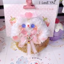 Spot hand-made super sweet lop rabbit brooch hair clip original design with jk couple gift best friend lo jewelry