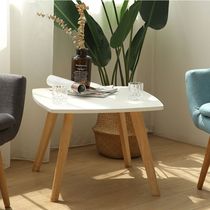 New North coffee table simple living room small apartment solid wood coffee table multifunctional round simple coffee table small edge