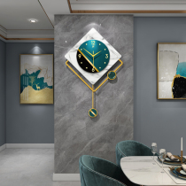 Light luxury decorative wall clock Living room household fashion clock Modern simple wall clock Nordic personality creative clock wall clock