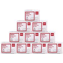 10 Boxes of Del Stationery Paper Paper Clip 0018 Pendback Pickup Needle Paper Paper Clip for Office Supplies Clip Classification