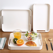 Household imitation tray rectangular Nordic ins plastic tea plate put water Cup Cup Tea Cup storage tray