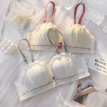 Underwear Womens Small breasts gather without steel ring to close the milk anti-sagging text bra underwear a set of summer adjustment type