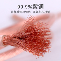 National standard high and low voltage grounding wire soft copper wire nose 16 square household cable 25 square pure copper core welding wire