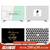 Nordic minimalist TV dust cover hanging LCD 55 inch 50 curved surface 65 cover cloth computer TV set wall hanging