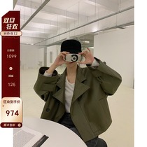 CC fur Bati Leather Autumn new imported leather sheepskin leather jacket female motorcycle jacket winter