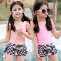 Hot Spring Girl swimsuit Princess cute children swimsuit female one-piece dress baby child little girl Korean version