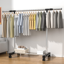 Drying rack floor floor bedroom balcony lift simple clothes rack cool hanger storage indoor single-pole hanging hanger