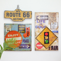 LOFT Industrial Wind Retro Iron Art Wall-mounted Coffee Shop Bar Decorations Industrial Wind Folk Juku Soft Fitting Wall Accessories