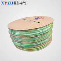 Yellow-green two-color high-temperature heat shrinkable tube 3 4 5 6 8mm two-color insulated wire sleeve data cable repair tube