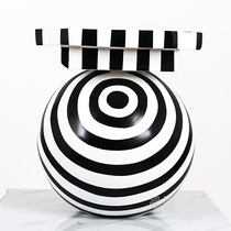 Geometric abstract glass fiber reinforced plastic art modern ornaments sculpture hotel model home Exhibition Hall restaurant commercial space