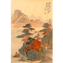 He Shis Autumn Yitu is pure hand-painted contemporary famous fine brushwork Green painter