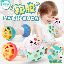Hand bell toy Baby children 0-1 years old Baby hand grasping bite soft rubber boy girl 3-6-12 months 8 puzzle