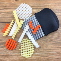 Wolf tooth potato cutting potato silk wave knife stainless steel Potato Chip Cutter corrugated Potato Chip Cutter potato flower