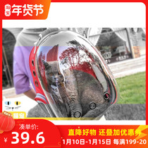 Cat bag space full transparent cabin backpack pet out portable breathable chest cat backpack dog backpack