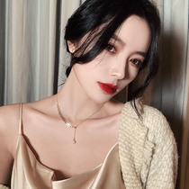 Niche design wheat pearl necklace female tide Net red ins simple cold wind choker Korean version of temperament accessories