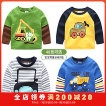 Boys' t-shirts 2023 Spring dress Children's Spring Sleeves with Bao children's Spring Sleeves T-shirt Tx-4113
