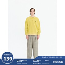 EviStub 2020FW Japanese retro street embroidery POLO shirt mens autumn new long-sleeved couple outfit womens trend