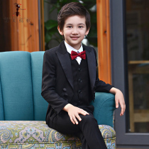 Childrens suit four sets of tuxedo flower boy boy gown suit boys piano performance Western-style spring autumn T001