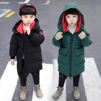 Boys down cotton clothes 2021 new one-year-old baby winter coat thickened children warm foreign style cotton coat 3 tide 4