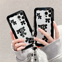 lizzardhill niche butterfly knot applicable apple 13promax mobile phone shell new iphone11 female 12pro silicone iphox iphoniex full package xr