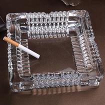 Ashtray multifunctional living room crystal ashtray large high-end luxury glass anti-ash flying trend personality
