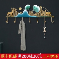 Nordic style creative door behind the coat hook hanging porch decorative art adhesive hook personality hanging clothes hook fashion household adhesive hook