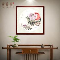 Shangtory Hall Pure Hand Painted Country Painting Landscape Painting Living Room Decoration Painting Fresco Hanging Painting Calligraphy And Painting Calligraphy And Painting Peony Flowers Open Rich And Expensive