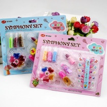 Magic color nail bag set children's nail patch set fake nail patch waterproof non-toxic princess little girl play