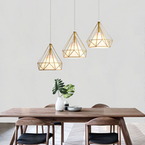 Nordic led restaurant chandelier modern minimalist triple head table light strip bar Bench Light Creative Individuality Net Red Light Fitting