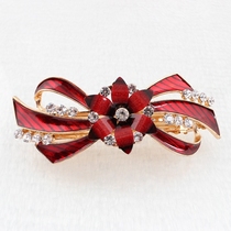 Hair Clip Alloy Gold Inlaid Drill Hair Trim Oil Hair Clip Han Version 100 Hitch Top Clip Collar Finish Hairclip