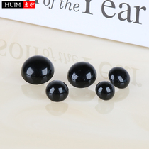 Black mushroom button round animal eyes and nose button manual DIY eyeball material bear nose doll decoration