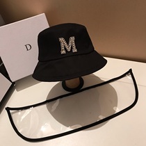 France Paris Removable Protective Cap Woman Dust-Proof Fly Foam Fisherman Hat Anti UV Isolation mask sunhat