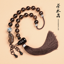 Creative high-end car hanging tea Crystal Car pendant high-grade rearview mirror jewelry car pendant decoration