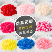 Emulation Fake Rose Petals Birthday Table White Courseware Wedding arrangements Wedding House Decorations Wedding Celebration Accessories Handout Flowers Beds