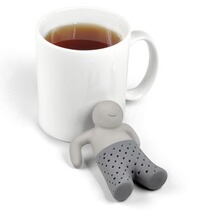Silicone Bath Little Man Tea Maker 304 Stainless Steel Lazy Tea Filter Red Tea Bag Kung Fu Tea Tea House Tea Filter