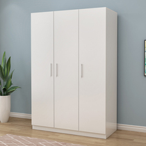 Simple wardrobe Household bedroom economical solid wood type modern simple small wardrobe rental room storage cabinet
