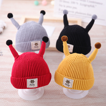 Baby hat autumn and winter wool hat infant boy cute newborn 3-12 months female treasure cap cap