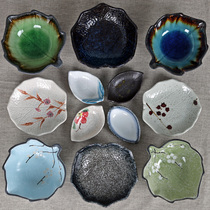 Series Leaf-shaped bowl New ceramic bowl Japanese salad bowl Leaf-shaped dish Small dish Seasoning dish Japanese maple leaf bowl