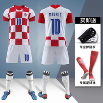 Croatian National team European Cup Jersey mens home away custom No. 10 Modric football match uniform