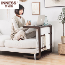 Nordic light luxury small side several mobile corner solid wood living room sofa side cabinet coffee table bedroom small table bedside table side table