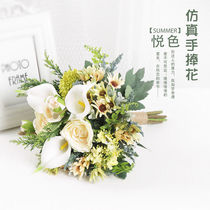 Flower props wedding dress photo Bride wedding bridesmaid simulation wedding wedding hand flower creative travel photography