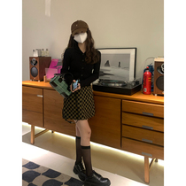 YouZIQI Knitted Sweater Cover Woman Spring Small Black Fitting Clothing Tide