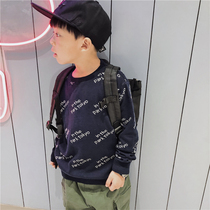 JUSTIN childrens boys New Year style Christmas red sweater knitted shirt God color fashionable gao level tide