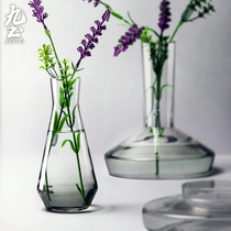 Nordic minimalist hydroponic transparent glass vase Container modern floral dining room Dining Room Flower Arrangement Swing home Large number