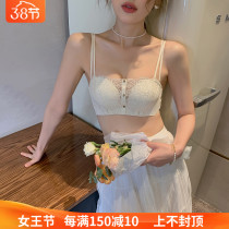 Sexy Smear underwear Female small breasts Gathered Without Shoulder Strap Non-slip Anti-Walking Light No Steel Ring Beautiful Back Comfort Thin bra