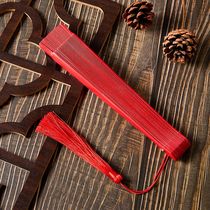 Chinese style big red womens 7 inch dance fan group performance catwalk folding fan square dance dance fan 23cm