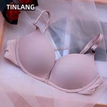 Export European and American underwear womens simple bra soft skin-friendly pink non-steel ring seamless girl bra summer